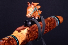 Honduran Rosewood Burl Native American Flute, Minor, Mid G-4, #H29C